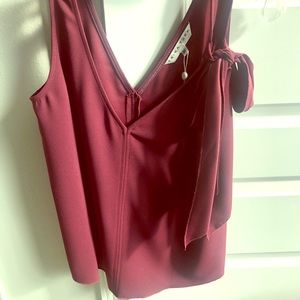 Trina Turk Top-Maroon
